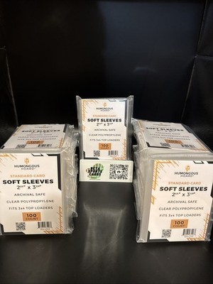 2000 Standard Soft Penny Sleeves - Humongous Hoard - 20 Packs - FREE SHIPPING