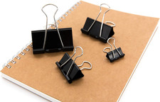 Binder Clips Paper Clamps Assorted Sizes 100 Count Black , X Large, Large, M...