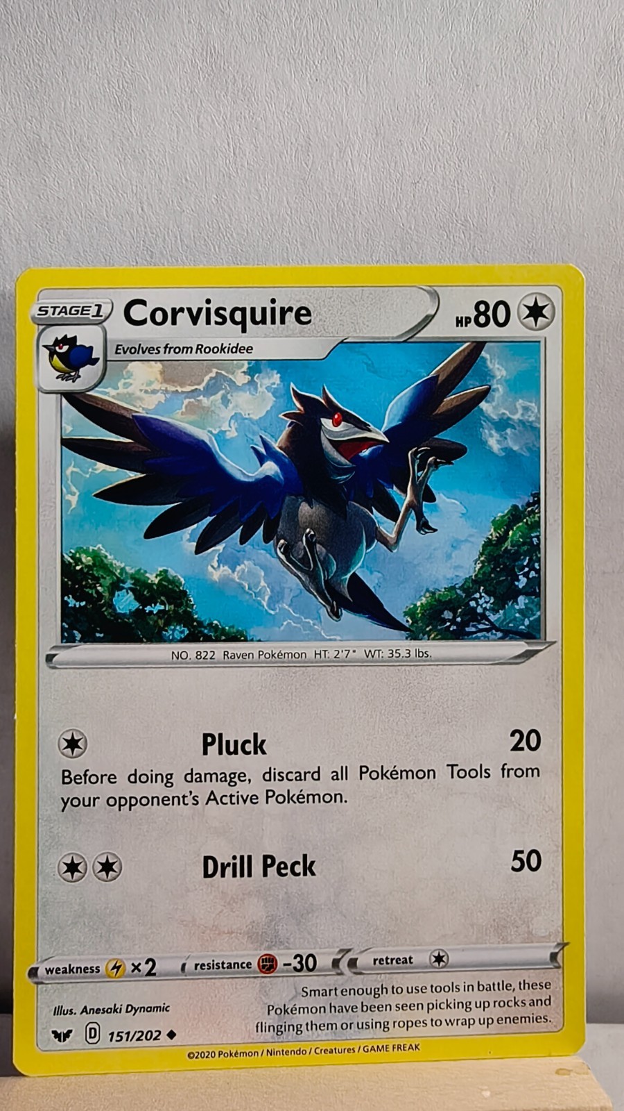 Corvisquire [LP] - Pokemon TCG Sword & Shield Base 151/202 [Uncommon]