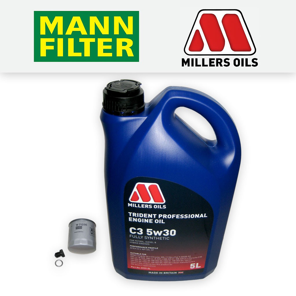 SERVICE KIT for SEAT MII 1.0 OIL FILTER +5w30 C3 OIL (2011-2019)
