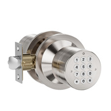 HIDALIFE Keypad Door Knob Keyless Entry Lock for Bedroom Front Garage Satin