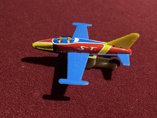 Vintage S.T. Friction Litho Toy Airplane Japan Nice 