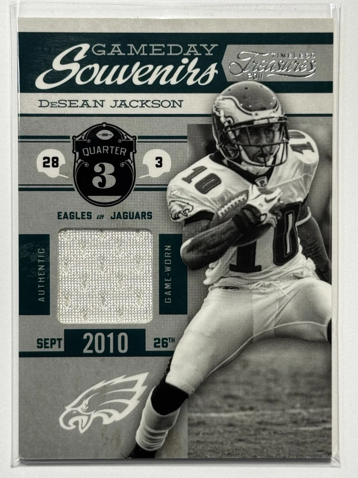 2011 Panini Game Day SOUVENIRS/250 Desean Jackson Game/Worn #3 Eagles - Image 4 of 4
