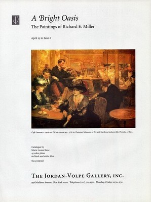 1997 RICHARD E. MILLER  Art Gallery Exhibition 1-Page Magazine PRINT AD