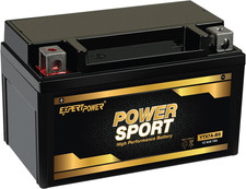 YTX7A-BS - 12V 7Ah AGM Motorcycle Battery, for ATV, 4 Wheeler, 180 CCA Powerspor