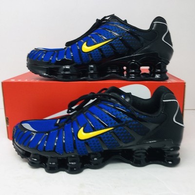 Nike Men's Shox TL Black Lyon Blue Varsity Maize IB7670-001 Shoes Size 12.5 M