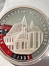 Silver Medal Frankfurt Am Main 1994 St Leonhardskirche  .999 silver Germany