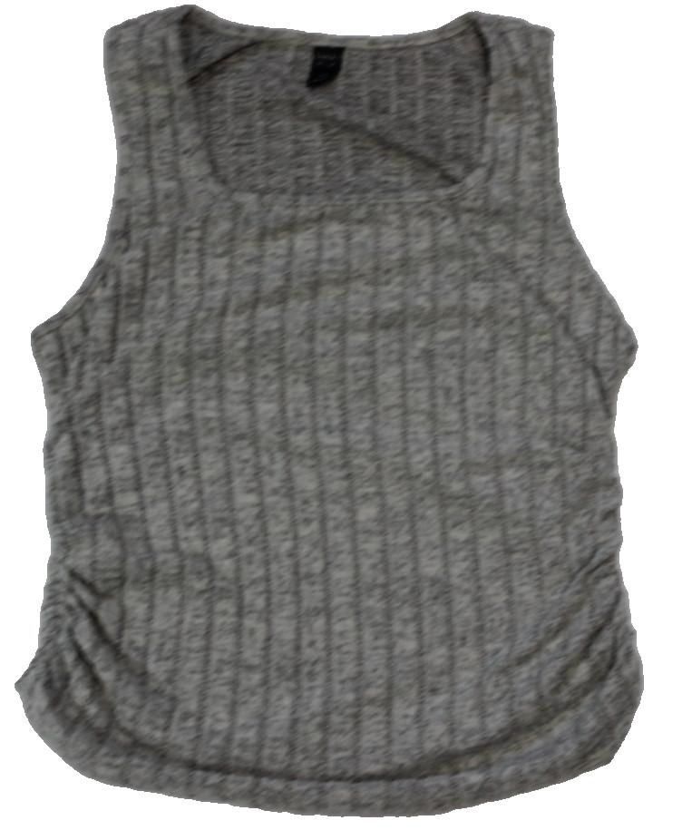 Emery Rose Ribbed Tank Top Women's Size 1XL Heather Gray Sleeveless Quiet Luxury