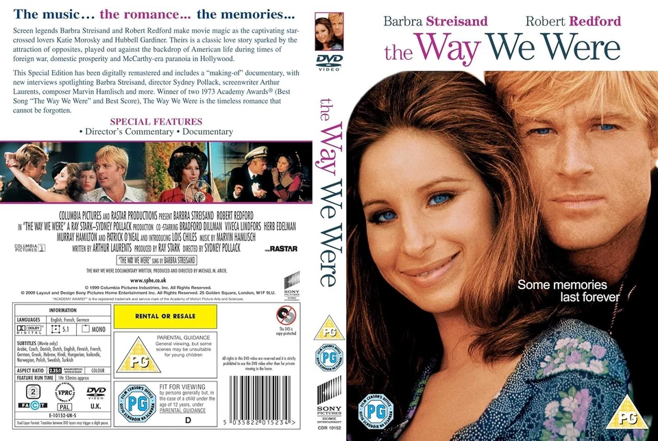 The Way We Were DVD (DVD) Barbra Streisand Robert Redford Bradford Dillman - Image 4 of 4