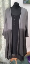 Ladies Black Layered Dress With Jacket Size 22 BNWT RRP £39.00