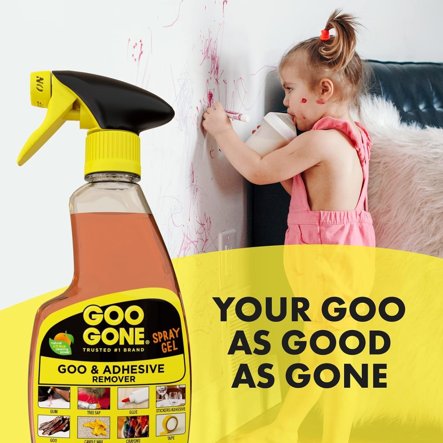Goo Gone 12 oz. Goo and Adhesive Remover All-Purpose Cleaner Spray (2096)