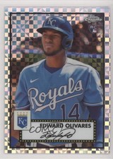 2021 Topps Chrome Platinum Anniversary X-Fractor Edward Olivares #85 tj1