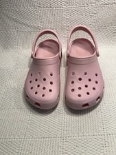 Crocs Classic Clog Light Pink Slip On Unisex Kids Shoes Girls Size 6 Boys Size 4