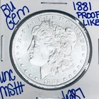 1881 BU UNCIRCULATED MORGAN SILVER DOLLAR AUTHENTIC U.S.MINT FREESHIPPING 6287