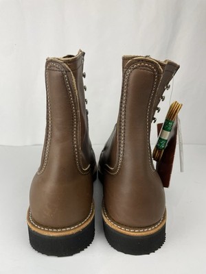 Red Wing Steel Toe Brown Leather Boots Men's Size 8.5 EE | eBay
