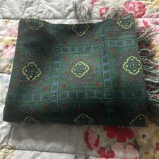 TOOTAL Grosvenor mens 70's Green RETRO PATTERN ACETATE RARE scalf