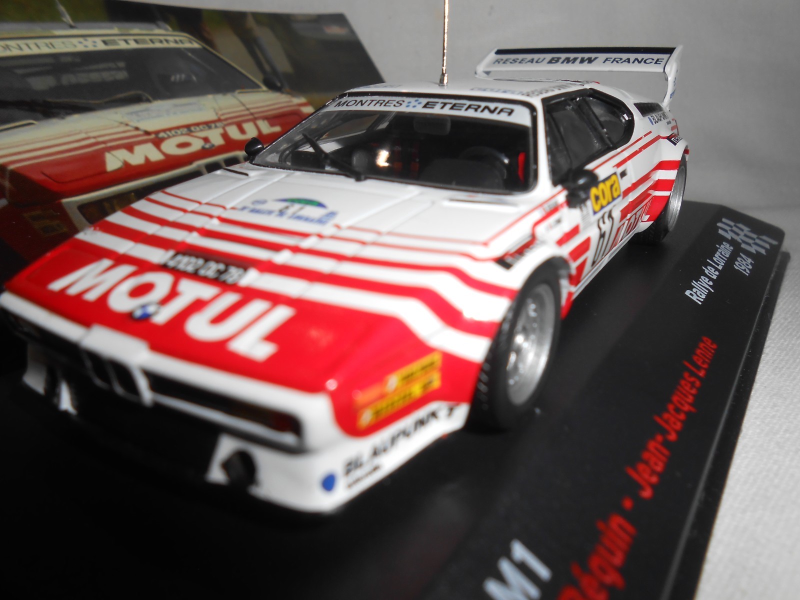 BMW M1 Rallye de Lorraine 1984 miniature de prestige 1/43ème en métal injecté édition limitée