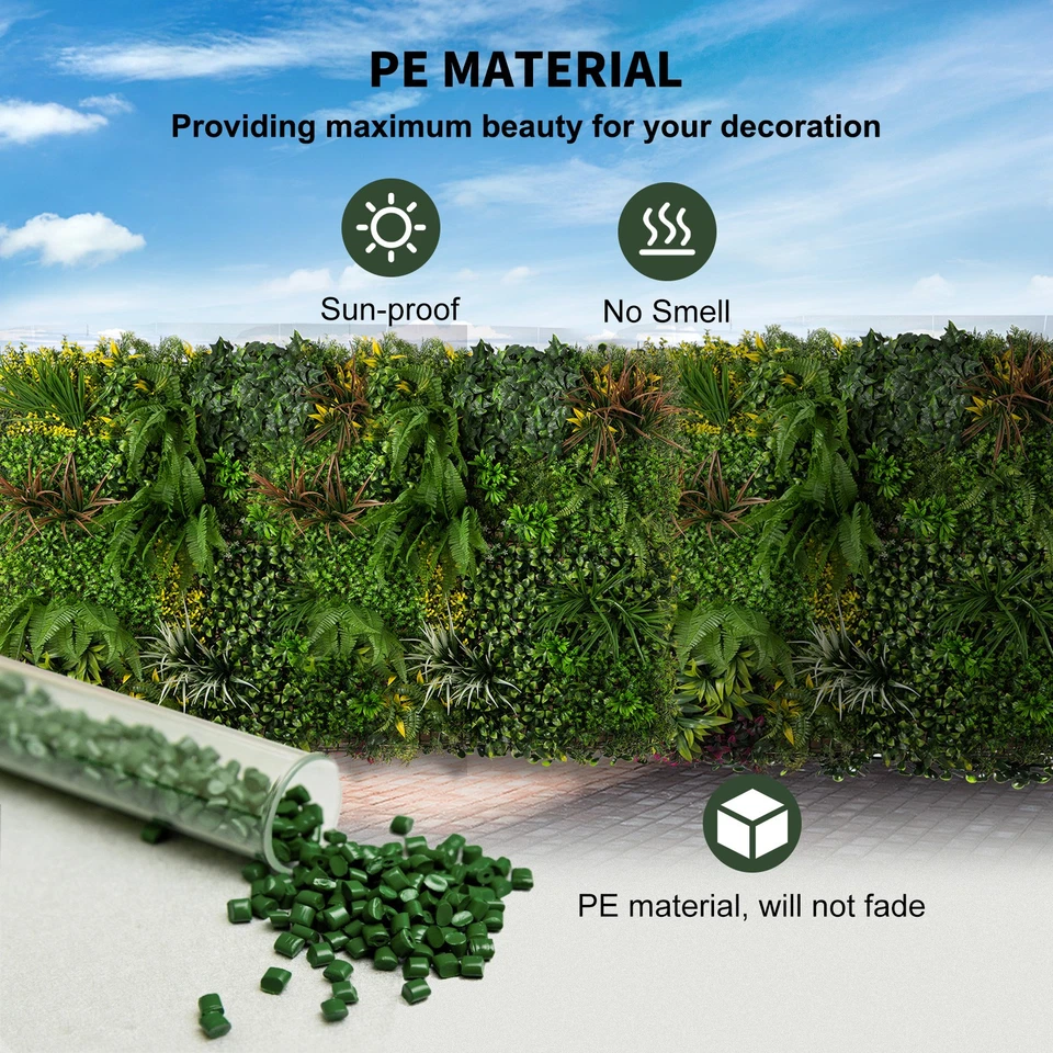 1PC 40"x40" Artificial Boxwood Hedge Panels Topiary Hedge Plants UV Protected - Image 4 of 4