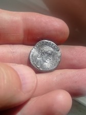 Denarius Germanicus con error de Acuñacion( 2 caras de emperador) 3.4 grms