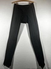 Performance Padded Bike Cycling Pants Mens Large Black Side Zip Ankles Made USA