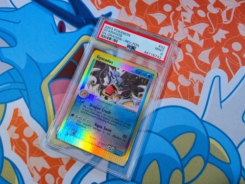 Gyarados - 2003 Pokemon EX Dragon Reverse Foil Holo #32 - PSA 9