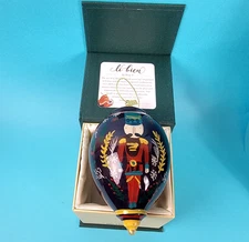Pier 1 Li Bien Glass Ball Ornament Hand Painted Nutcracker Box 2019 New