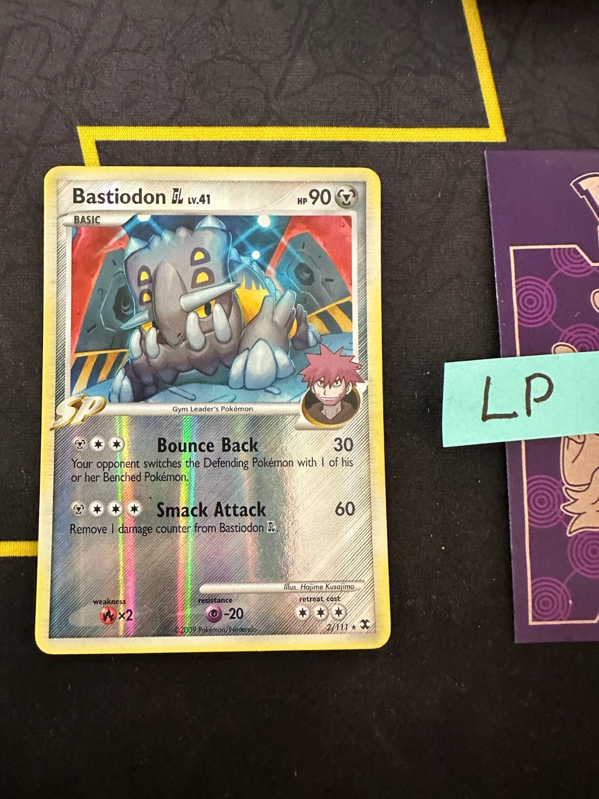 Bastiodon GL 2/111 Rising Rivals Reverse Holo 2009 296 💎LP💎