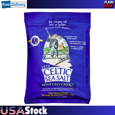 #ad Light Grey Celtic Sea Salt 5 Pound Resealable Bag Additive Free Delicious Sea $42.19