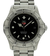 Tag Heuer 37mm Men's Professional 2000 Series Black Automatic Watch- 669.206F!