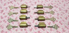 8 NOS Schlage Deadbolt Cylinders 22-085 C Keyway 605 Finish 6 Pin Keyed 5 KA 1