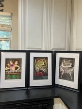 3 art pieces 2014 signed know nothing about these very cool