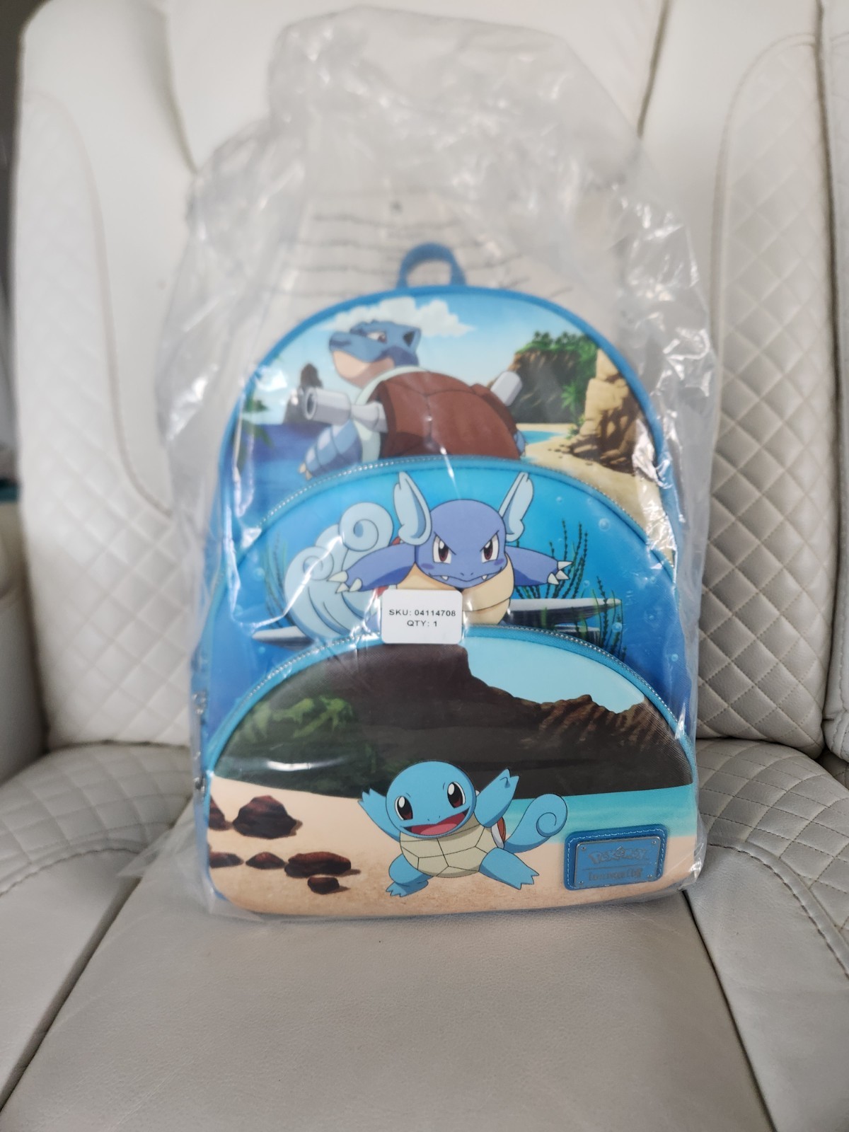 Loungefly Pokemon Squirtle Evolution Mini Backpack Cute Water-Type Design  