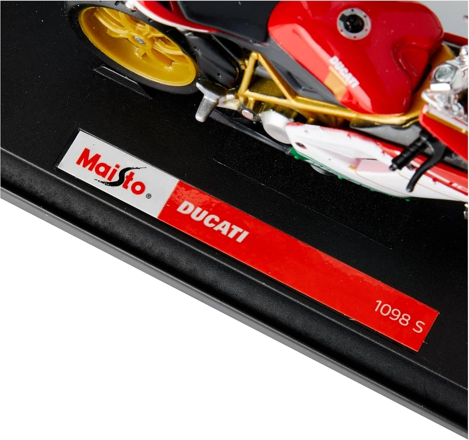 Ducati 1098S -1:18 Scale - Modellino Di Moto Da Collezione in Pressofusione Incr - Immagine 3 di 4