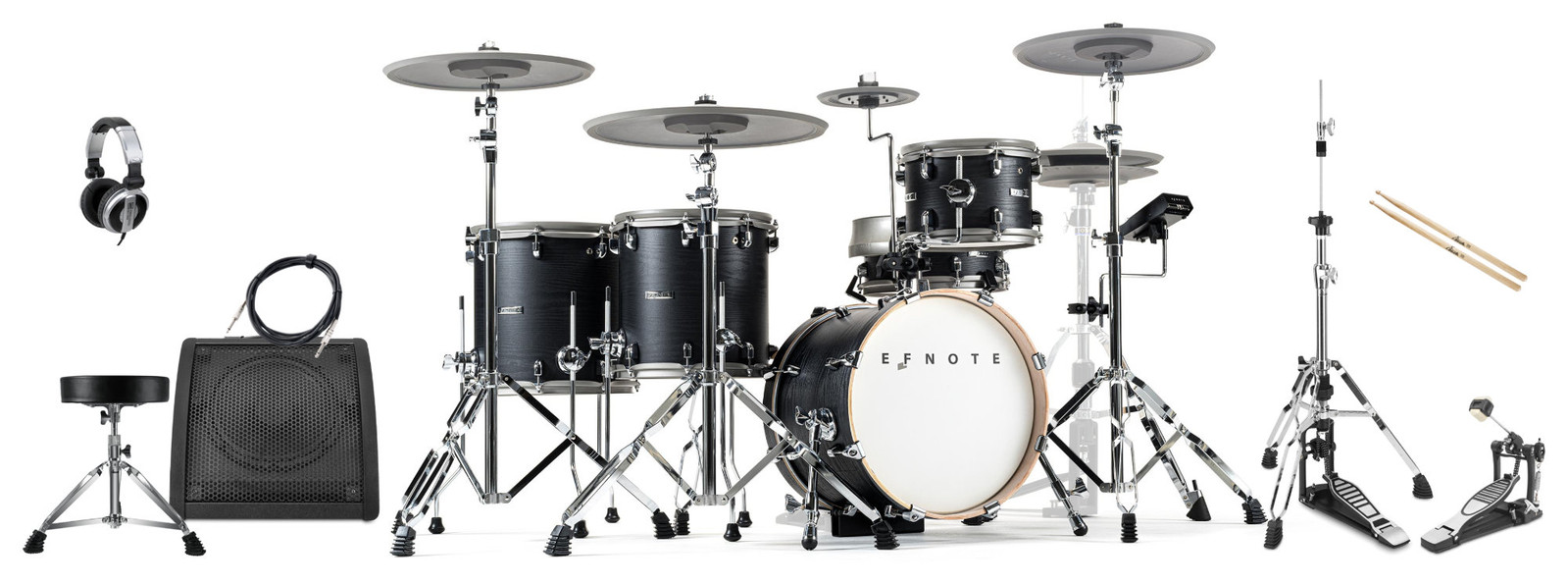 Efnote 5X Электронная ударная установка с сеткой Schlagzeug Head Monitor Sticks Drum Kopfhrer Mesh 680790₽