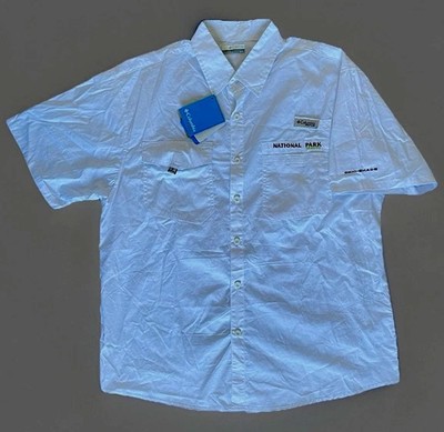 Columbia PFG Men's Sz M Tee Shirt Omni-Shade Oregon National Park Embroidery NWT
