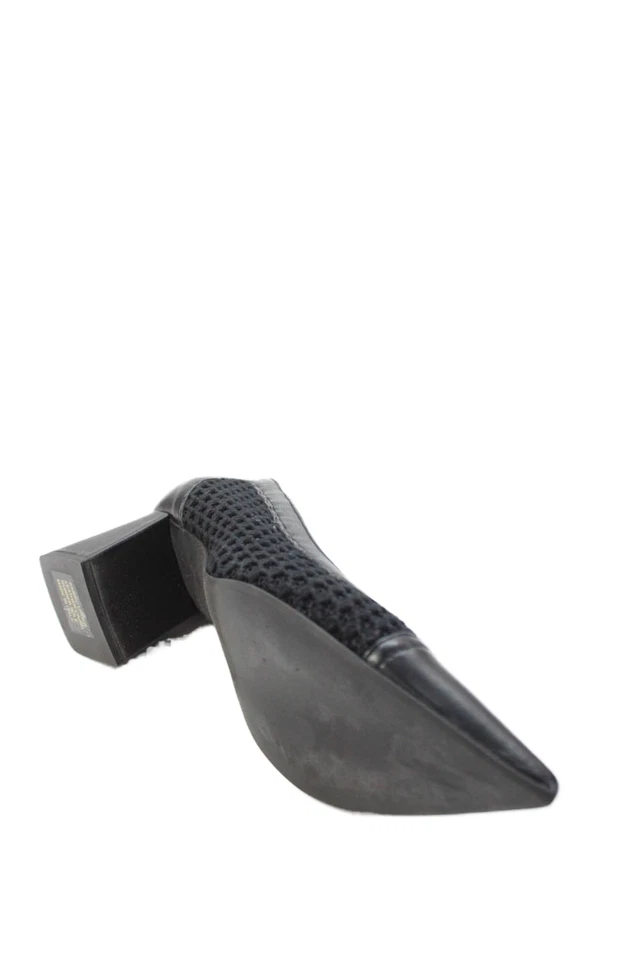 AGL Mujer Punta Punta Tejido Detalle Sin Cordones Negro Sólido Talla 38 EUR Foto 4 de 4