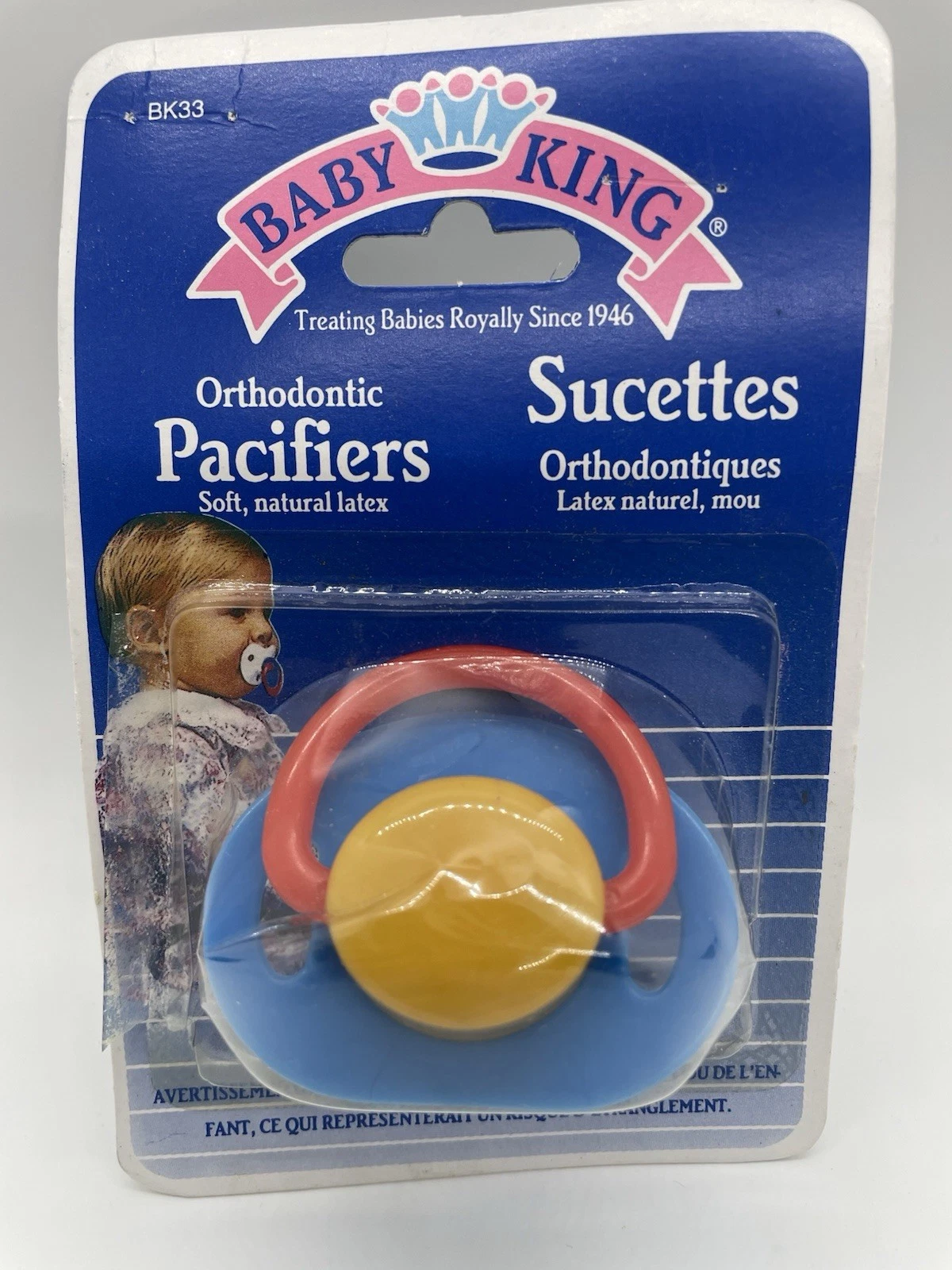 Baby King Orthodontic Pacifiers Binky Latex Vintage 1993 Read
Opens in a new window or tab