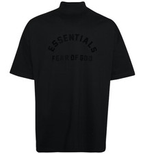 ESSENTIALS Fear Of God Men's T-Shirt Jet Black Tee Core M
