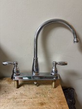 Delta Foundations 2-Handle Kitchen Faucet Chrome Used As Pictured