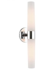 Duo 21" Modern 2-Light Bathroom Vanity Wall Sconce Chrome Glass UL