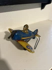 Vintage Marx Tin Windup Tin Litho Roll Over Plane Toy Airplane