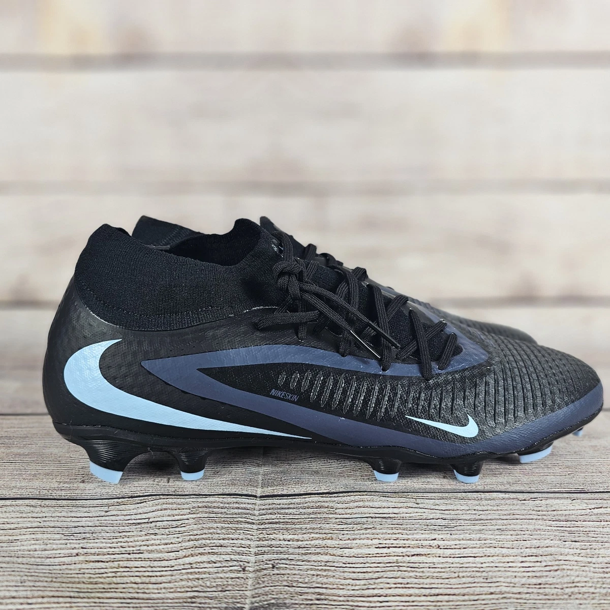 Nike Phantom 6 High Academy MG Men\'s 6.5 Black Blue Soccer Cleats HQ2278-003 NEW Nike Jr Phantom 6 High Academy FG/MG Soccer Cleats (Black  main image 4