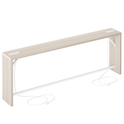 TIQLAB Sofa Table, 79''L x 9.1''W (1.2'' Thickness) Long Console Table Behind Co
