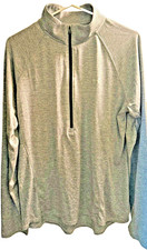 Under Armour Pullover Womens XL Gray Heatgear Tech Twist 1/2 Zip Shirt Active