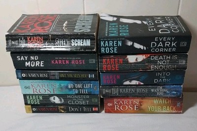 Karen Rose Bundle 11 Book Lot Romantic Suspense Series Mass Market Paperback