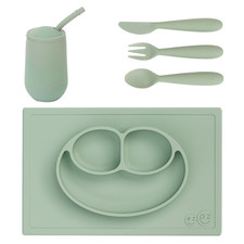 Sage Preschool Feeding Set 24M with Mat, Utensils, Cup  Straw System