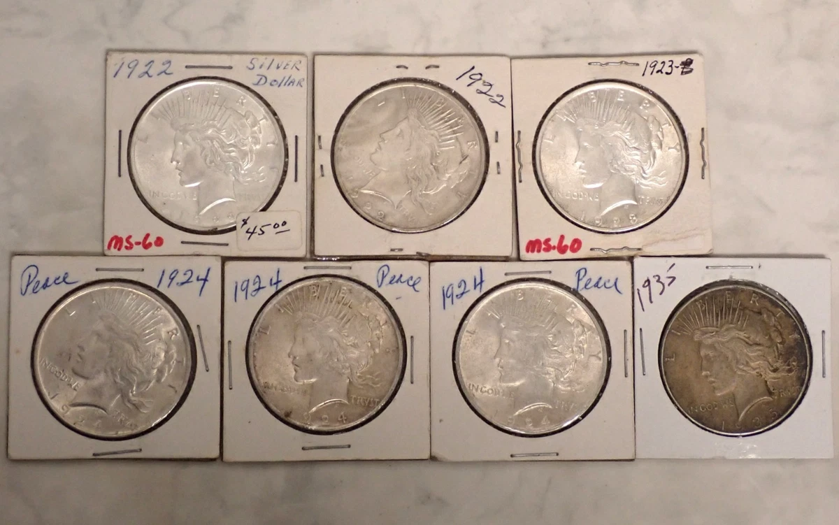 未经认证银1922 年和平元(1921-1935) | eBay