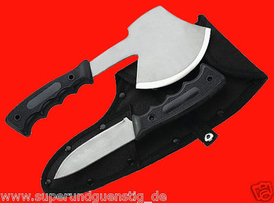 Herbertz Outdoor Set - Jagd Campingbeil Beil & Gürtelmesser Gürtelholster 117400