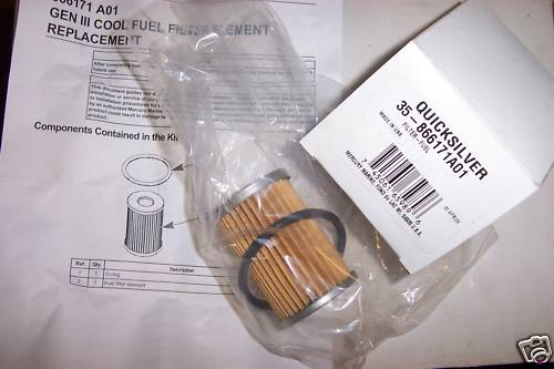 OEM Mercruiser Mercury V8 Cool Fuel Module Filter 35-866171a01 35 