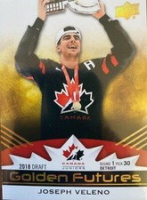 JOSEPH VELENO  #GF-17...2020 TEAM CANADA JUNIORS ...GOLDEN FUTURES ROOKIE CARD